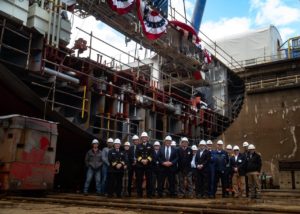 NSMV keel laying group shot