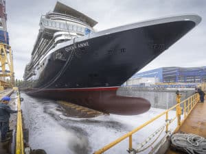 Queen Anne in the building dock