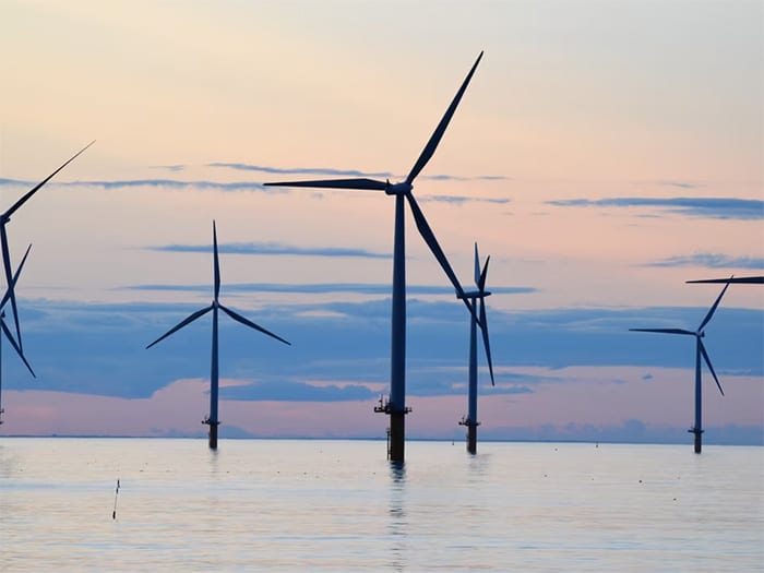 Rendering of New Jersey offshore wind farm