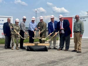 Groundbreaking ceremony at Lock and Dam 25