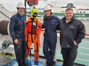 MARSS team celebrates successful testing of its MOBtronic man overboard detection solution