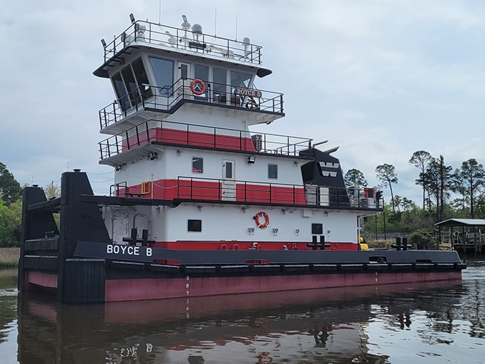 Exterior of push tug