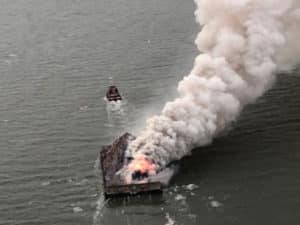barge fire