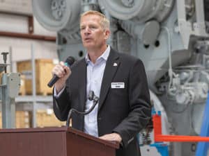 FMD CEO speaks at opening of FMD Chesapeake Training and Service Center