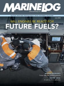 June cover of Marine Log magazine