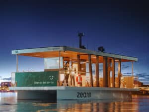 Rendering of Stockholm autonomous ferry