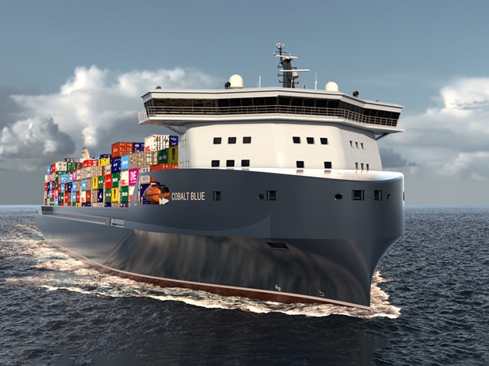 Kongsberg Maritime develops next-gen container feeder design New container feeder ship design