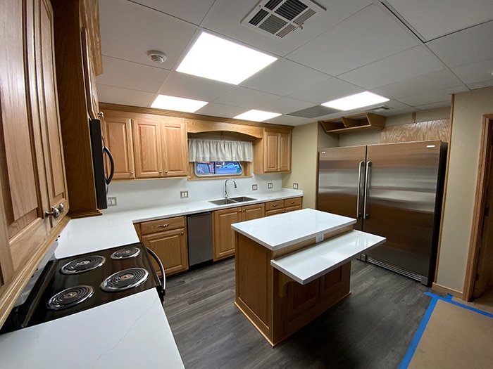 Galley of Marine Chartering towboat