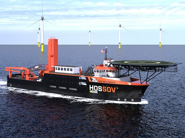 Vessel after OSV to SOV conversion