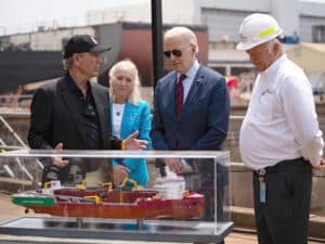 Biden gets an explainer on subsea rock installer
