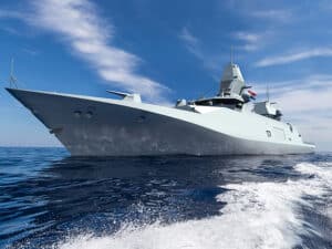 Rendering of ASW frigate