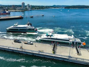 Ferry Company’s two new Damen catamaran ferries are set to start scheduled sailings August