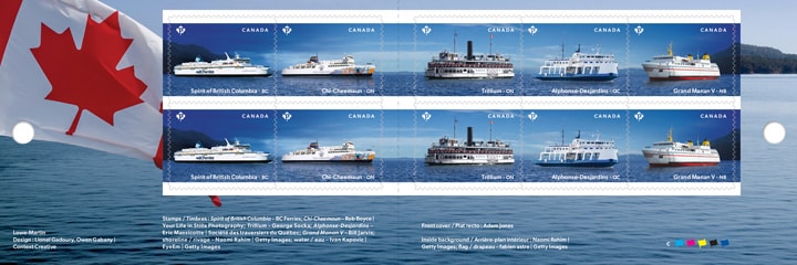 Canadian ferry stamps