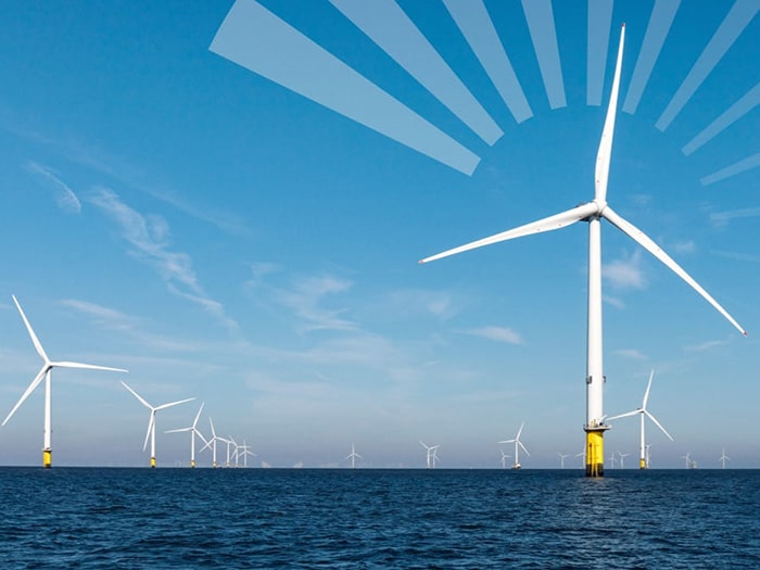 Rendering of Revolution Wind offshore wind farm