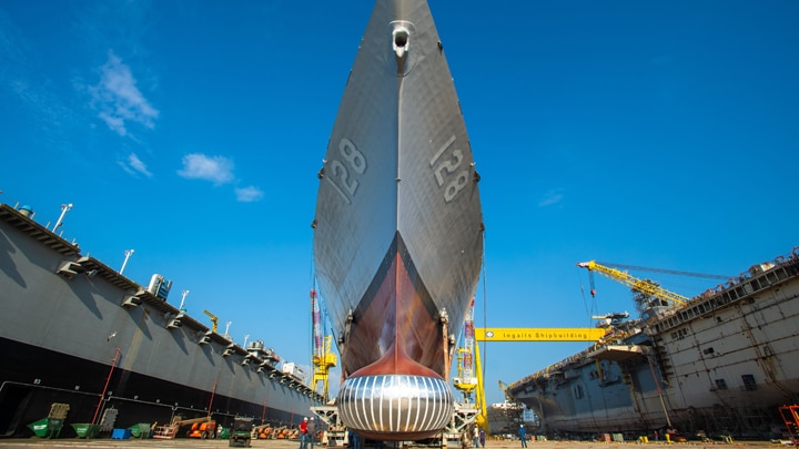 Future USS Ted Stevens (DDG 128) prior to launch