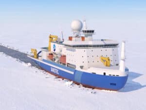Icebreaking research vessel