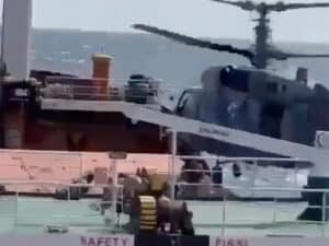 Russian chopper hovers over Sukru Okan