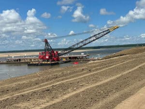 USACE bank grader at unit