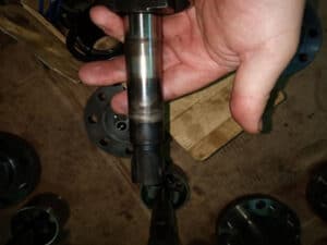 One result of bunker fuel contamination: a seized fuel pump plunger
