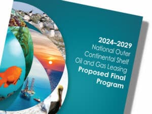 Cover of offshore oil and gas leasing proposal