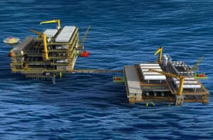 Offshore hydrogen and ammonia production platform