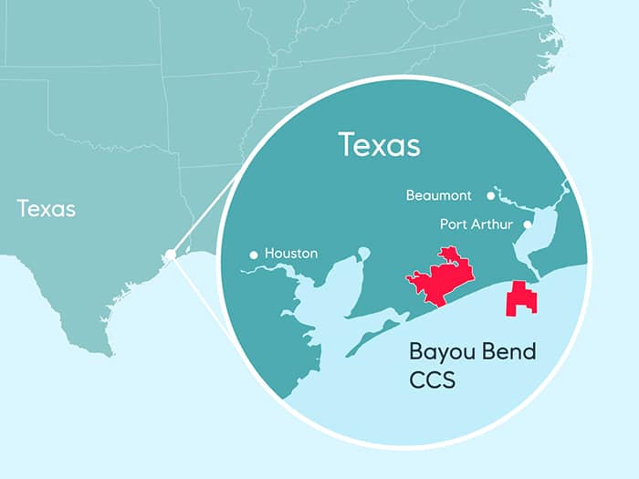 Location of offshore carbon storage