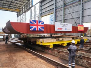 Briggs Marine vessel keel laying