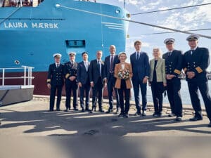 Laura Maersk christening ceremony