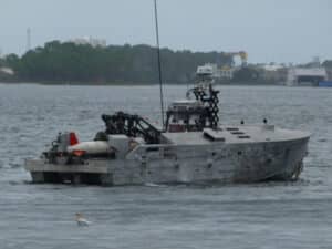 unmanned MCM USV vessel