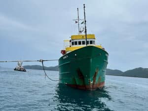 Bonnie G refloated and relocated