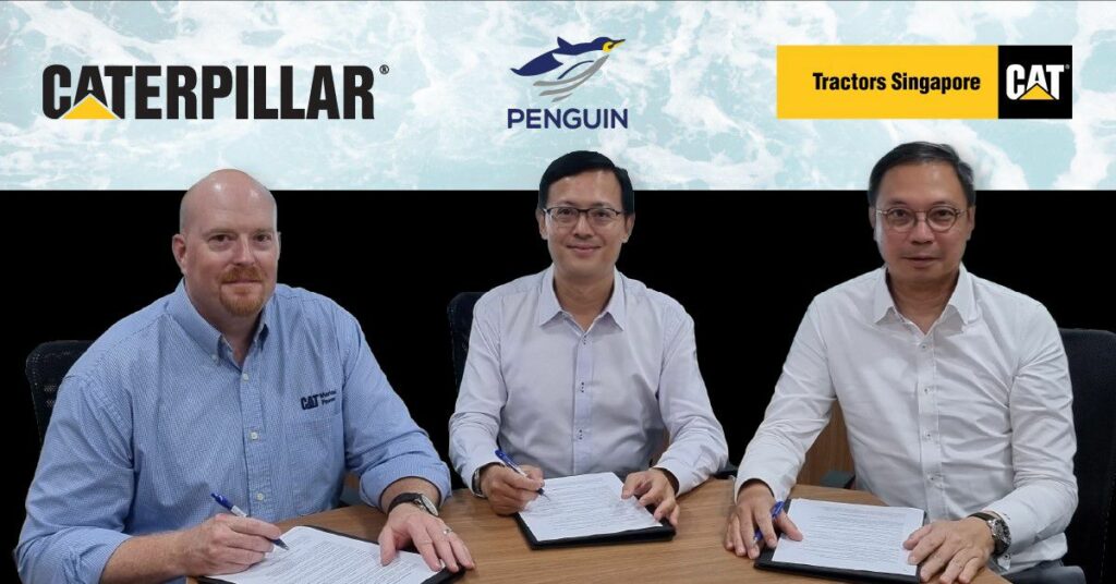 MOU was signed by representatives of Caterpllar, Penguin International and TSL