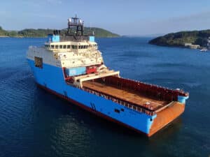 Battery-pack installed Maersk Supply Service AHTS