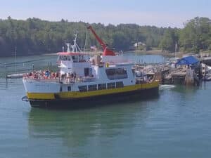 Maquoit II ferry in the water