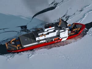 Polar icebreaker that will have Steerprop thrusters