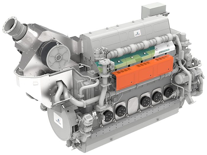 ammonia-fueled four-stroke engine