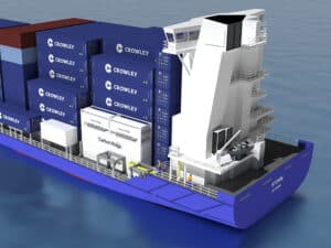 Carbon Ridge carbon capture system fitted on Crowley vessel