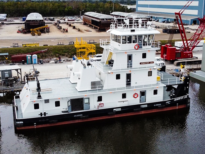 The M/V Jennifer Lee towboat was recently delivered to Maritime Partners.