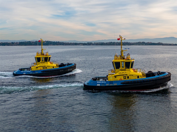 Two new all-electric SAAM Towage tugboats