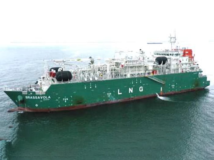 Singapore’s first membrane-tank LNG bunkering tanker, the Brassavola