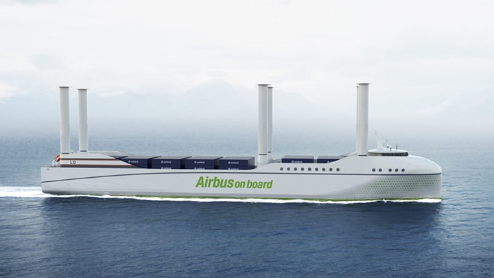 Airbus ship profile view