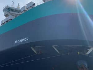 ARC ship showing new name