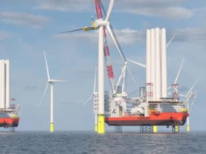 Baltica 2 wind turbine installation vessels