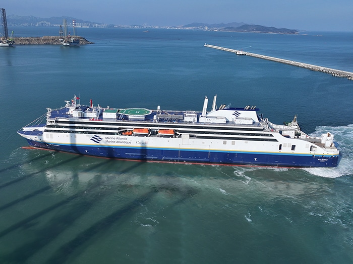 Ala’suinu, the E-Flexer RoPax ferry that Marine Atlantic has on charter from Stena RoRo.