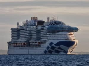 Sun Princess on sea trials