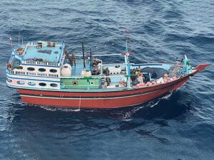 dhow at sea