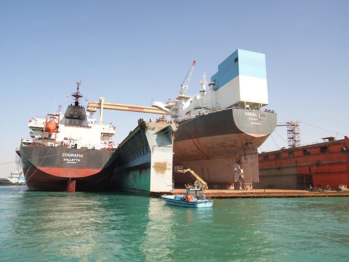 Ship engaged in Red Sea trade that was damaged in Houthi attack