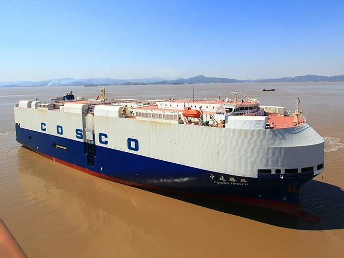 Cosco Tengfei has been fitted with an Iridium GMDSS terminal/