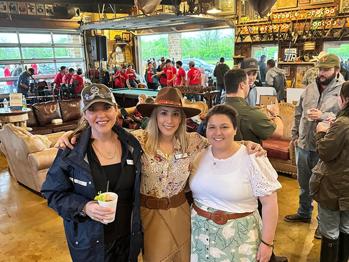 Taylor Dickerson (WIMOs president), Kasey Eckstein (founder) and Jenna Gaudet (co-founder).