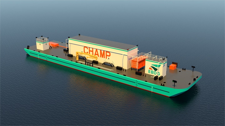 CHAMP barge