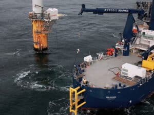 Rem Power was the first vessel to be used in the testing of the Ocean Charger project